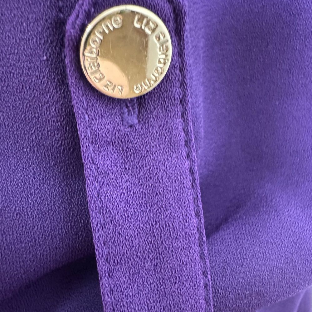 Liz Claiborne stunning violet dress women’s 14 - Picture 5 of 12